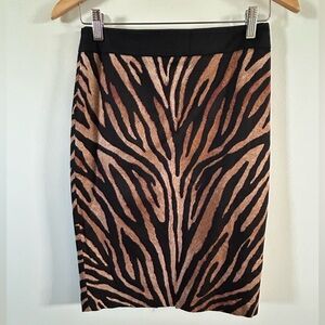 White House Black Market pencil skirt animal print 2